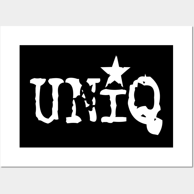 Uniq Designs T-shirt Logo Wall Art by Uniq_Designs